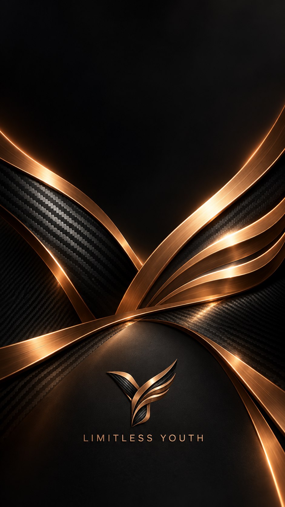 Carbon and copper wallpaper