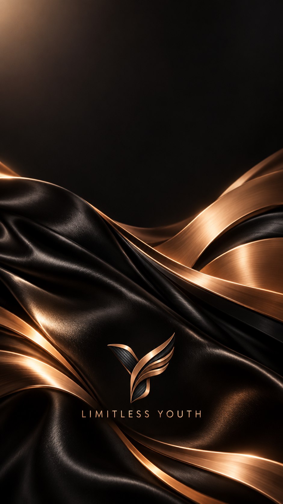 Silk and bronze wallpaper