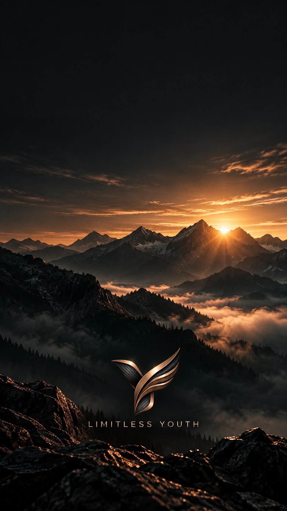 Mountain sunrise wallpaper